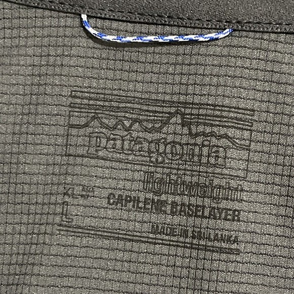 PATAGONIA Pullover Women’s Large Gray Capilene Base Layer Zip Outdoors Nature - Picture 5 of 6